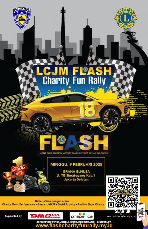 Lions Charity Fun Rally akan menghadirkan ragam experience bagi peserta