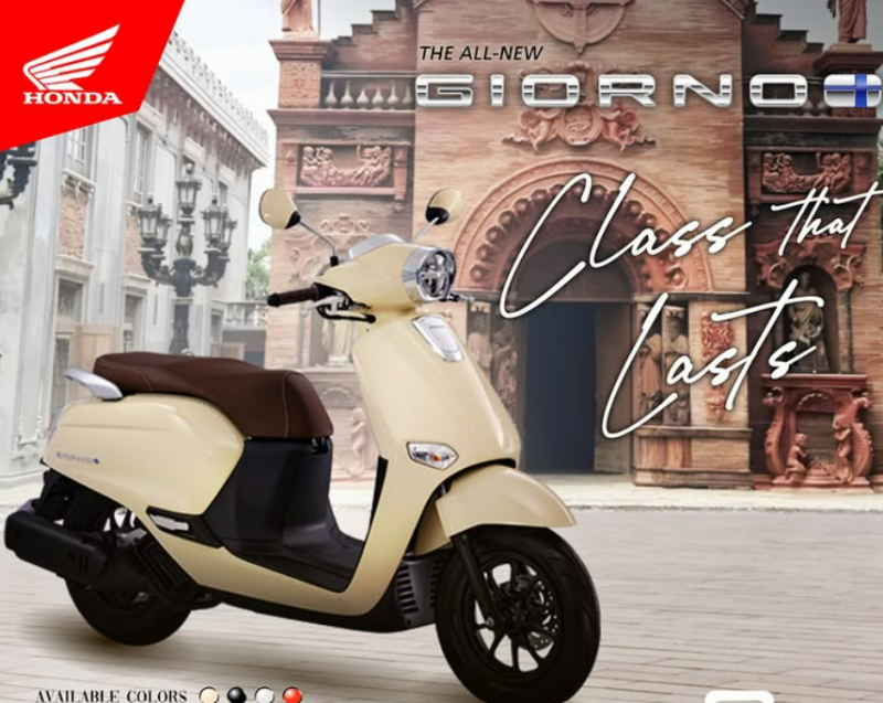 Honda Giorno+ 2025 Resmi Meluncur, Saudara Stylo 160 dengan Mesin 125 cc, Konsumsi BBM Irit Banget!