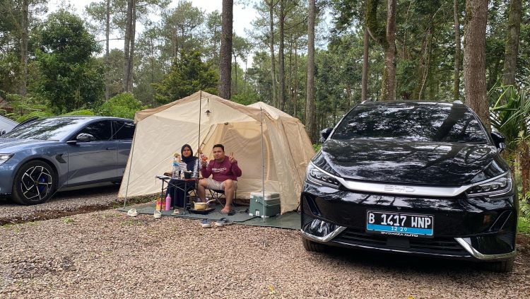 Komunitas Beyond Community eksplotrasi alam dan menguji teknologi mobil listrik BYD dalam Eventure Camp: Beyond Nature di Lembang