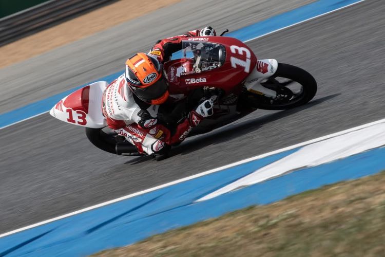 M Badly Ayatullah menjajal salah satu trek balap di Asia Talent Cup