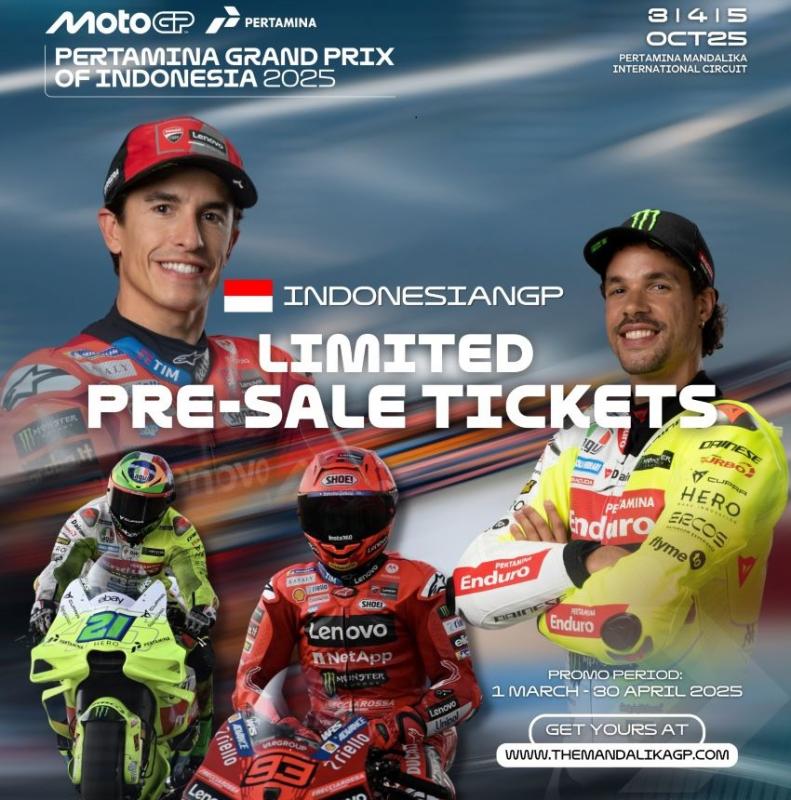 Pre-Sale Tiket MotoGP Mandalika dengan harga menarik