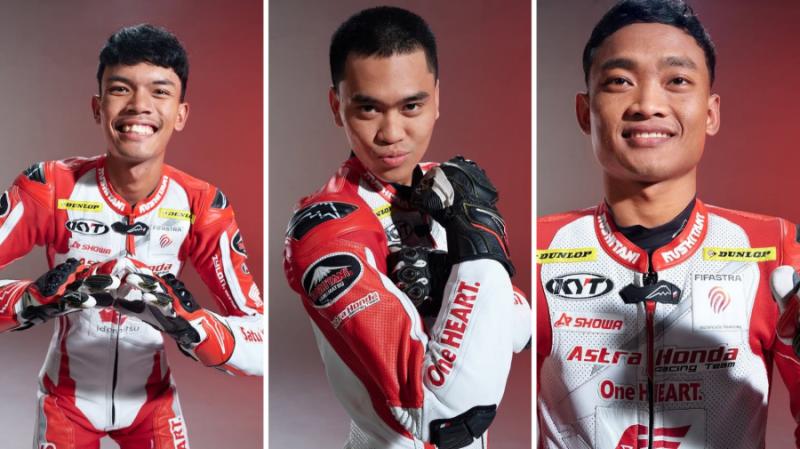 Adenanta Putra, Herjun Atna Firdaus, Rheza Danica Ahrens - SS600 Idemitsu FIM ARRC 2025 (Foto: AHRT)