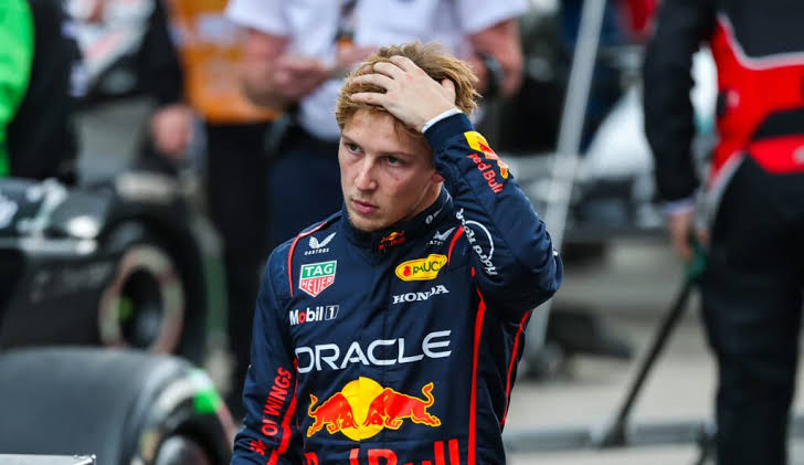Liam Lawson, hanya bertahan dua kali balapan bersama tim Red Bull Racing.