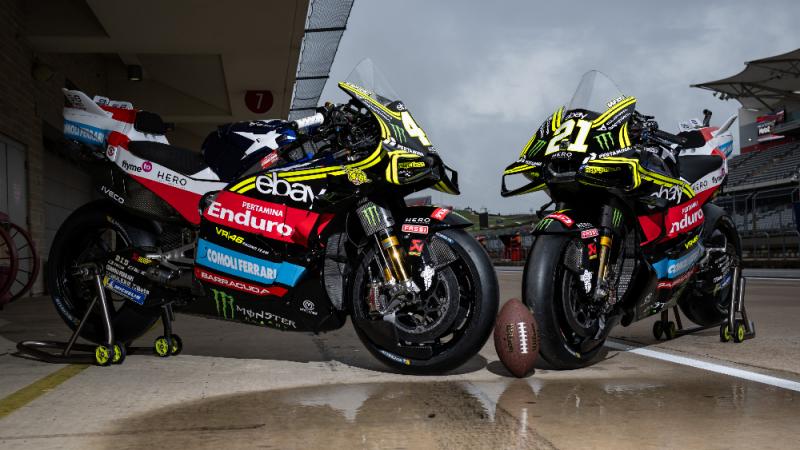 Livery Spesial Tim Pertamina Enduro VR46 di GP Austin 2025 (Foto: VR46)