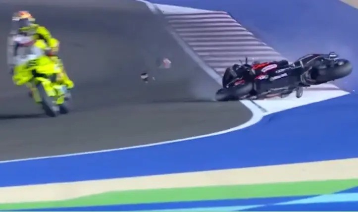 Insiden Jorge Martin dengan Fabio Di Giannantonio di GP Qatar. (Foto: motogp)