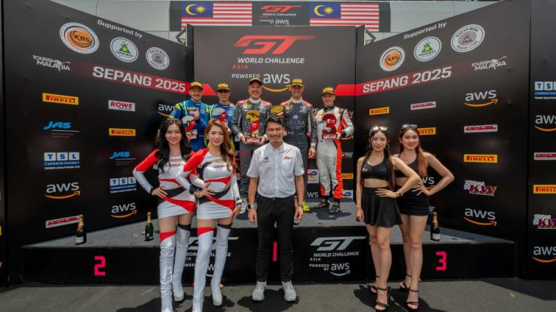 David Tjiptobiantoro Kuasai Podium GTWCA 2025 Sepang (Foto: GTWCA)