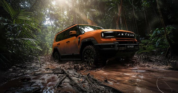 Tampilan gahar mobil offroad Jetour