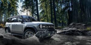 Tampilan mobil offroad Jetour yang diperkenalkan di pagelaran Shanghai Auto Show ke-21