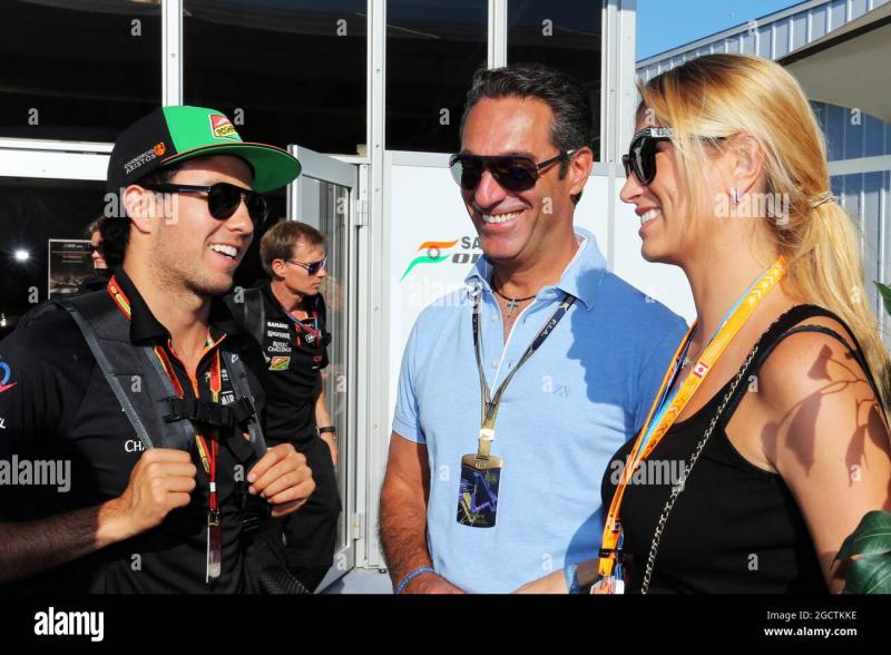 Sergio Perez dan Carlos Slim. (Foto: alamy)