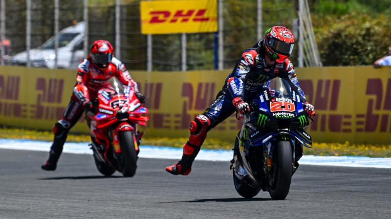 F. Quartararo (Kanan) dan F. Bagnaia (Kiri) (Foto: Yamaha)
