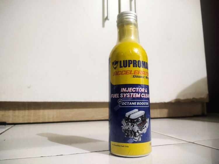 Produk Lupromax Accelarator Double Action untuk ocotane booster bahan bakar