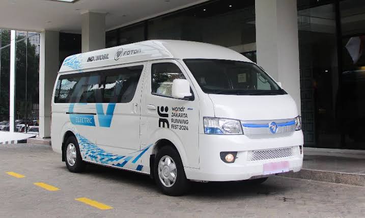Mobil listrik Foton yang bisa digunakan sebagai transportasi perkotaan yang bersih