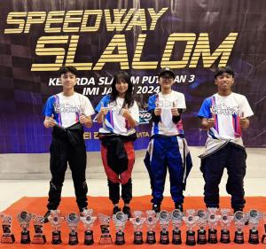 Tampil Impresif, Pebalap Muda GS Slalom Dominasi Podium di Seri Final Kejurda Jabar Slalom, Meikarta Speedway