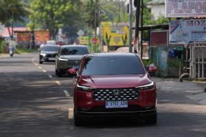 Sensasi Mode Berkendara Sport HR-V e:HEV di Jalur Carita-Pandeglang-Jakarta