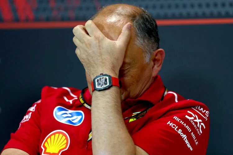 Team Principal Ferrari Fred Vasseur,  beban berat Jepang GP Kanada pekan ini. (Foto: getty-f1)