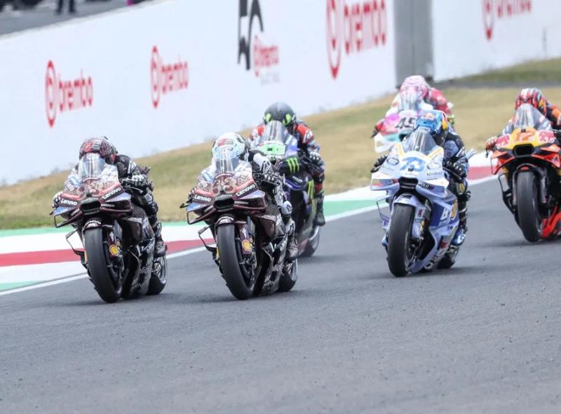 Francesco Bagnaia (63) hanya sangar di awal balapan. (Foto: GnG-crash)