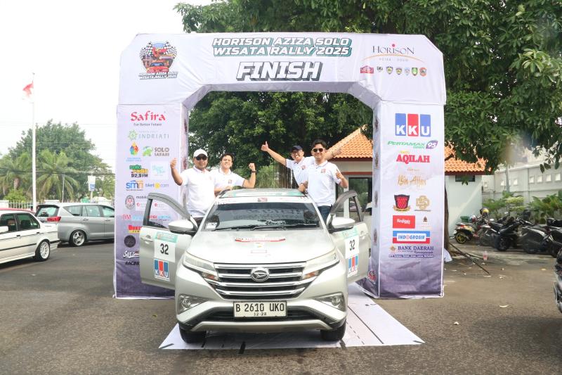 Punggawa Daihatsu Sport Rally semringah menyelesaikan putaran perdana Wisata Rally 2025 di Solo