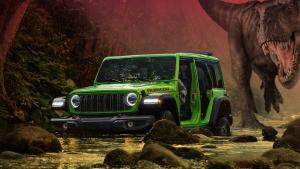 Jeep Kembali Mengaum di Jurassic World Rebirth, Giliran Wrangler 4xe Ambil Bagian