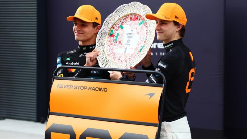 Start dari baris tengah GP Azerbaijan,  duo McLaren tetap berpotensi kunci gelar juara konstruktor 2025. (Foto: f1)