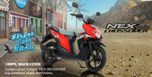 Suzuki NEX Crossover Skutik Petualang Rp21 Jutaan dengan Ban Dual Purpose