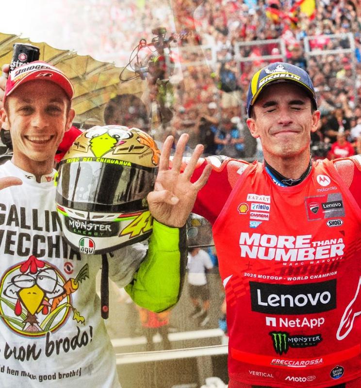 Valentino Rossi dan Marc Marquez. (Foto: motogp)