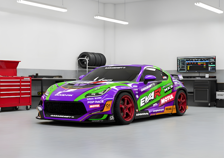 Tampilan mengesankan mobil balap Evangelion Racing yang bakal hadir di IMX 2025