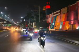 Wahana Ajak Komunitas Honda Vario dalam Nocturnity Riding, Seru-Seruan Malam Minggu Sambil Kampanye Safety Riding