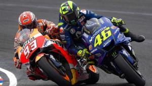 MotoGP: Bersaing di Dunia Nyata, Valentino Rossi Menang Telak Atas Marc Marquez di Dunia Maya