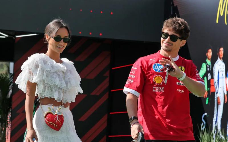 Charles Leclerc dan Alexandra Saint-Mleux.. (Foto: xpb-racingnews)