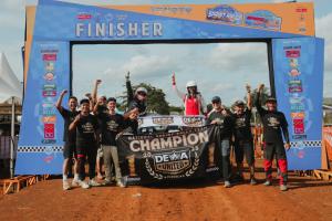 Dominasi Sprint Rally Putaran 6,  Dewa United Motorsport Kunci Juara Nasional Team 2025