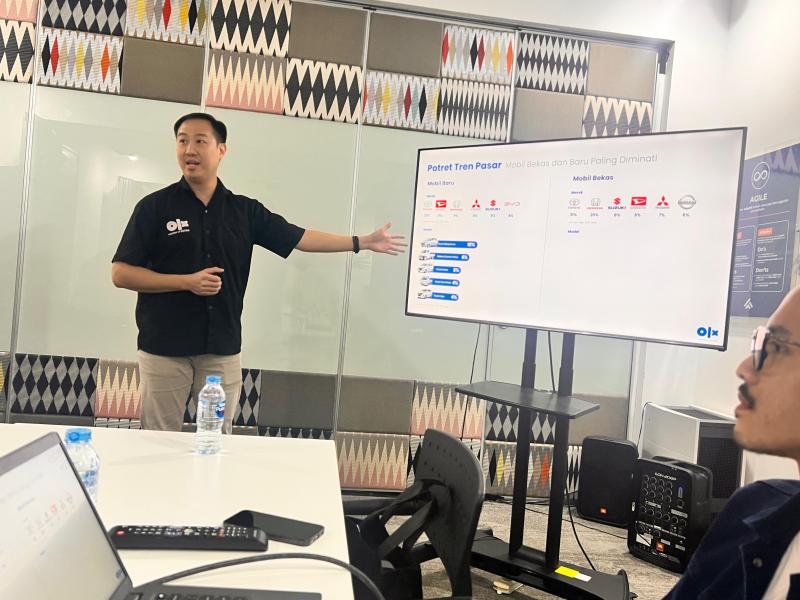 Direktur OLX Indonesia, Agung Iskandar berbagi informasi tentang kondisi pasar mobil bekas tahun 2025