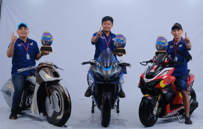 Para jawara Honda Mofif Contest dengan karya terbaiknya