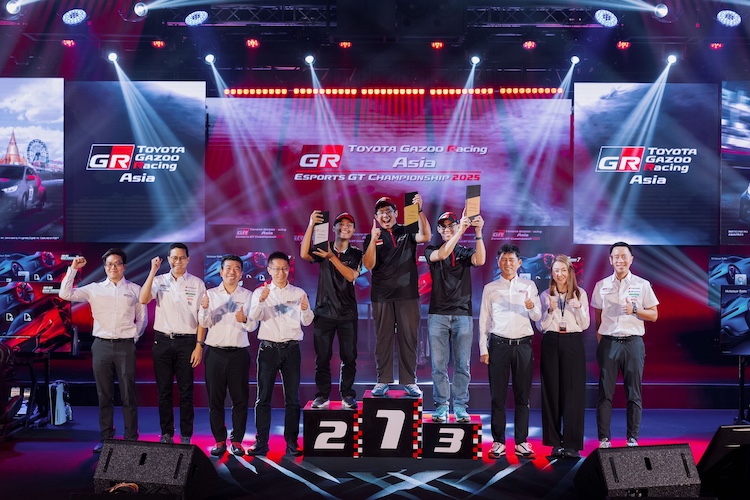 Tim Esport TGRI rayakan kemenangan mutlak di ajang TGR Asia Esports GT Championship 2025