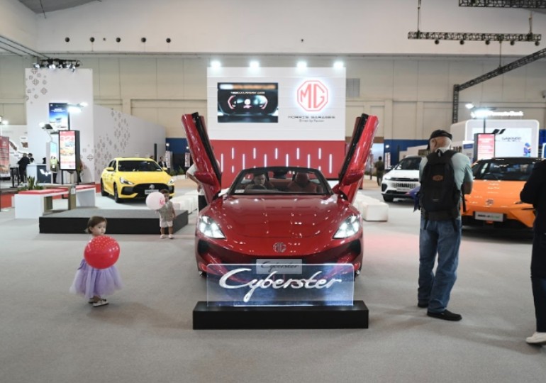Tampilan ragam mobil yang didisplay di Booth MG GJAW 2025