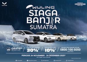 Wuling Hadirkan Program Siaga Banjir Sumatra untuk Membantu Para Pelanggan Terdampak