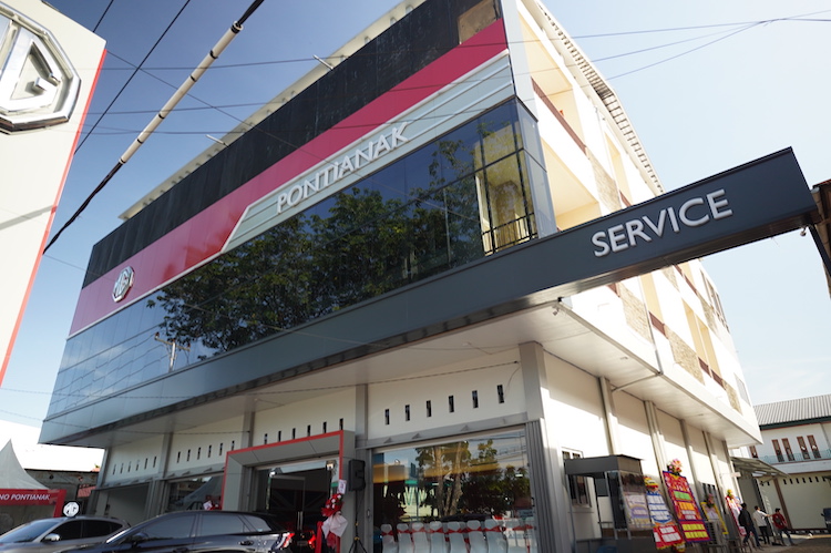 Tampilan diler MG baru di Pontianak untuk makasimalkan layanan di Kalimantan Barat