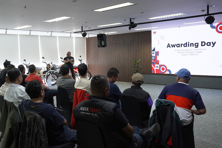 Para insan pers hadir dalam awarding day Wahana Makmur Sejati