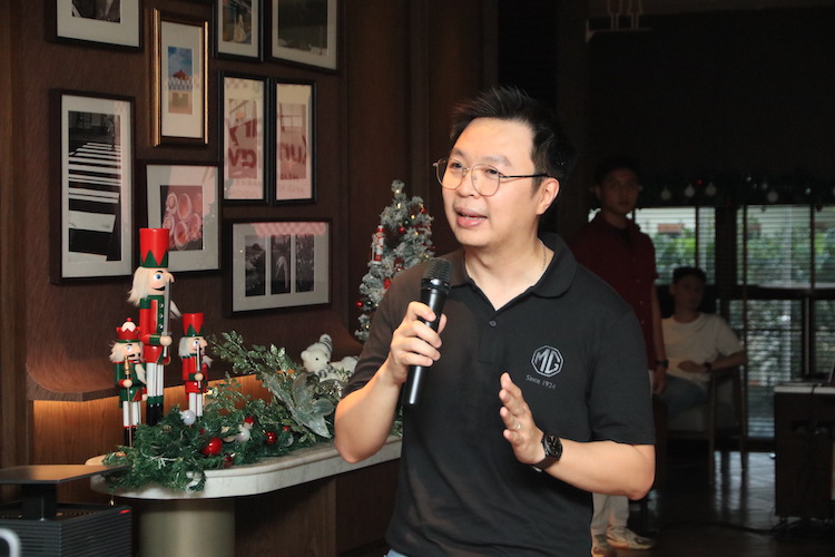 Chief Executive Officer MG Motor Indonesia, Jason Huang memaparkan rencana strategis MG Indonesia di tahun 2026
