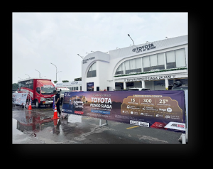 Kawal Libur Akhir Tahun, Bridgestone dan Toyota Hadirkan Tire Check Service di Rest Area Tol Cikampek KM 57