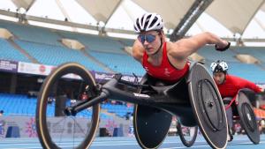 Bangga! Kursi Roda Balap Honda Antarkan Catherine Debrunner Cetak Rekor Dunia