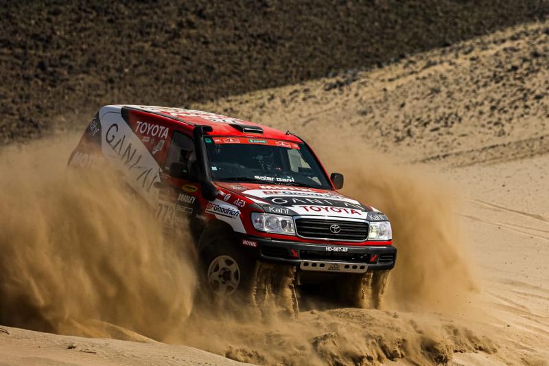 Jejelogy dan tunggangannya melibas trek ekstrem di ajang Rally Dakar 2026