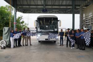 Bus Mercedes-Benz OH 1626 L Euro 5 dari Cikarang Resmi Diekspor ke Thailand