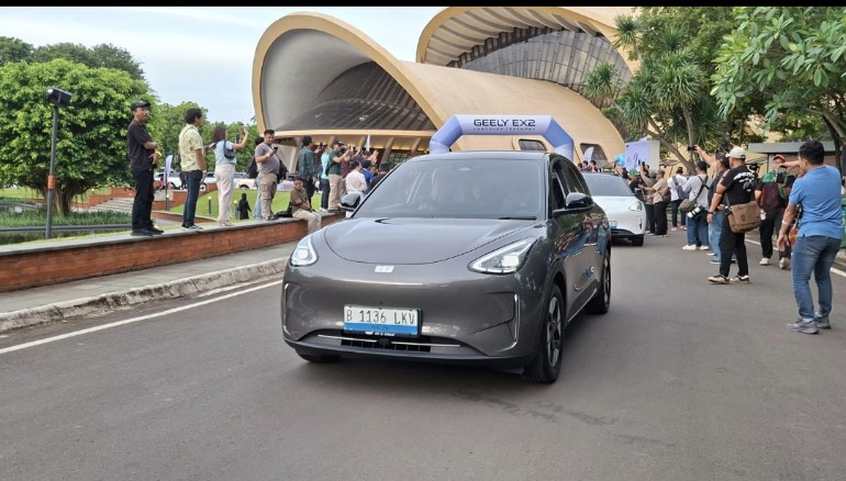 Pelepasan handover Geely EX2 yang meriah di TMMI, Jakarta Timur