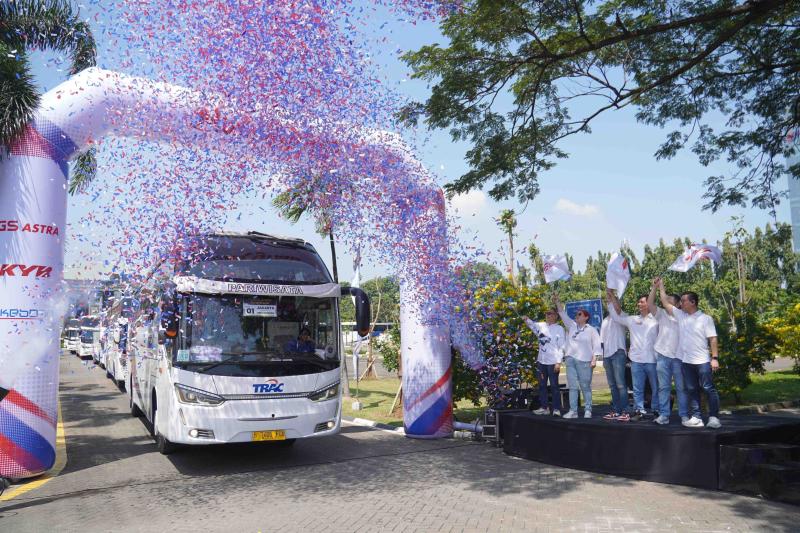 Pelepasan para seribu pemudik 2026 oleh Astra Otoparts ke Jawa Tengah dan Jawa Timur 