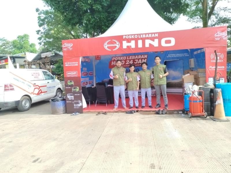 Posko Lebaran Hino siap mengawal perjalanan pemudik Lebaran 2036