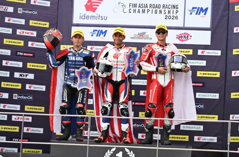 Pembalap Honda raih podium di ajang balap ARRC 2026, Sepang