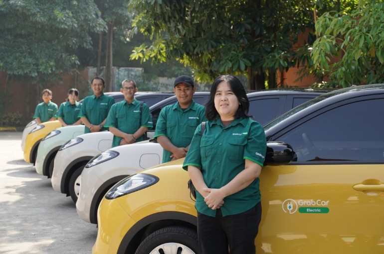 Wuling New BinguoEV Lite yang digunakan sebagai armada Grab