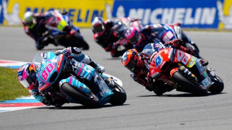 David Alonso #80 dan Ivan Ortola #4 (Foto: MotoGP)