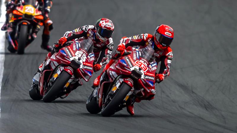 Marc Marquez #93 dan Franceso Bagnaia #63 - Ducati Lenovo (Foto: Ducati)