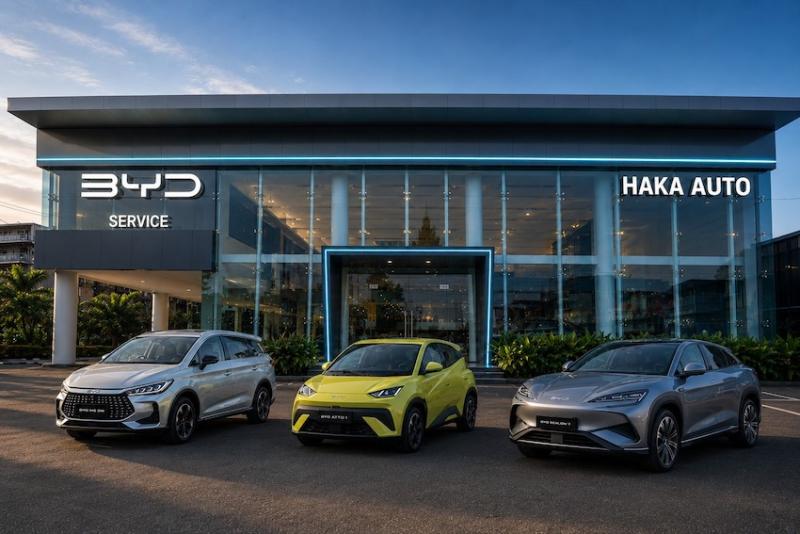Dealer Haka Auto yang menyediakan ragam model mobil listrik untuk masyarakat
